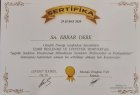 Dyt. Ebrar Dere Diyetisyen sertifikası