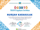 Dil ve Konuşma Terapisti Nurşah Karakulak Dil Konuşma Bozuklukları sertifikası