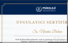 Uzm. Kl. Psk. Nurdan Bulam Psikoloji sertifikası