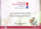 Dyt. Saliha Nur Güneş Diyetisyen sertifikası
