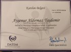 Uzm. Kl. Psk. Ayşenur Aldırmaz Psikoloji sertifikası