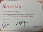Dt. Mehmet Onur Ataş Diş Hekimi sertifikası