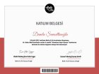Uzm. Kl. Psk. Damla Şemsettinoğlu Psikoloji sertifikası