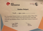 Uzm. Kl. Psk. Yağmur Vardar Psikoloji sertifikası