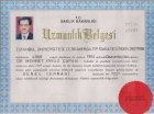 Op. Dr. Mehmet Yavuz Çapan Genel Cerrahi sertifikası