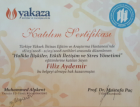 Dil ve Konuşma Terapisti Filiz Aydemir Dil Konuşma Bozuklukları sertifikası