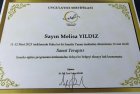 Psk. Melisa Yıldız Psikoloji sertifikası