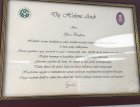Dt. Gazi Başkan Diş Hekimi sertifikası
