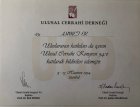 Op. Dr. Ahmet Er Genel Cerrahi sertifikası