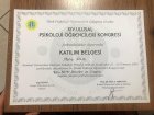 Uzm. Kl. Psk. Merve Kılıç Psikoloji sertifikası
