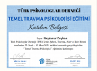 Psk. Beyzanur Ceyhan Psikoloji sertifikası