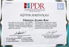 Psk. Dan. Sümeyye Şeyma Kan Psikoloji sertifikası