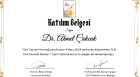 Op. Dr. Ahmet Çakcak Genel Cerrahi sertifikası