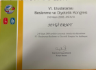 Dyt. Sevgi Ersoy Akça Diyetisyen sertifikası