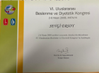 Dyt. Sevgi Ersoy Akça Diyetisyen sertifikası