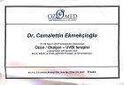 Dr. Cemalettin Ekmekcioğlu Geleneksel ve Tamamlayıcı Tıp sertifikası