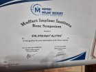 Dt. Fikret Altan Diş Hekimi sertifikası