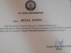 Psk. Beyza Doğan Psikoloji sertifikası
