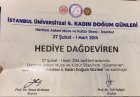 Dr. Öğr. Üyesi Hediye Dağdeviren Kadın Hastalıkları ve Doğum sertifikası