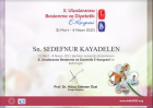 Dyt. Sedefnur Çankaya Diyetisyen sertifikası