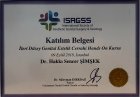 Op. Dr. Hakkı Sencer Şimşek Kadın Hastalıkları ve Doğum sertifikası