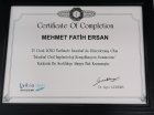Dt. Mehmet Fatih Ersan Diş Hekimi sertifikası