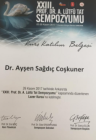 Uzm. Dr. Ayşen Sağdıç Coşkuner Dermatoloji sertifikası