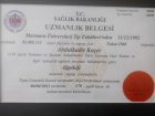 Prof. Dr. Abdulkadir Koçer Nöroloji (Beyin ve Sinir Hastalıkları) sertifikası