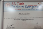 Uzm. Dr. Özlem Topal Erten Çocuk Sağlığı ve Hastalıkları sertifikası