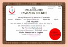 Op. Dr. Sadi Akşehirli Kadın Hastalıkları ve Doğum sertifikası