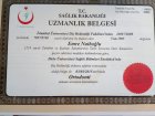 Dr. Dt. Emre Naiboğlu Diş Hekimi sertifikası