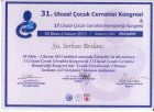 Doç. Dr. Serkan Arslan Çocuk Cerrahisi sertifikası