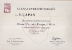 Op. Dr. Mehmet Yavuz Çapan Genel Cerrahi sertifikası