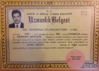 Op. Dr. Berkhan Savaşçın Genel Cerrahi sertifikası