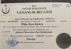Doç. Dr. Müge Kuzu Kumcu Nöroloji (Beyin ve Sinir Hastalıkları) sertifikası