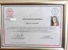Doç. Dr. Ayşe Ekim Fiziksel Tıp ve Rehabilitasyon sertifikası
