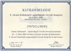 Op. Dr. Mehmet Yavuz Çapan Genel Cerrahi sertifikası