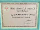 Op. Dr. Birdal Tosyalı Çetinol Kadın Hastalıkları ve Doğum sertifikası