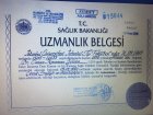 Doç. Dr. Canan Kocaman Çocuk Sağlığı ve Hastalıkları sertifikası