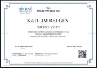 Dyt. Melike Yiğit Diyetisyen sertifikası