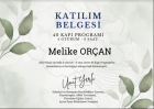 Psk. Dan. Melike Orçan Psikolojik Danışman sertifikası