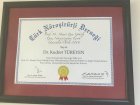 Prof. Dr. Kudret Türeyen Beyin ve Sinir Cerrahisi sertifikası