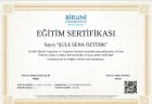 Çocuk Gelişim Uzmanı Şule Sena Öztürk Çocuk Gelişim Uzmanı sertifikası