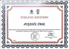 Uzm. Kl. Psk. Ayşegül Alkan Önal Psikoloji sertifikası