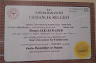Op. Dr. Rojin Hamed Kadın Hastalıkları ve Doğum sertifikası