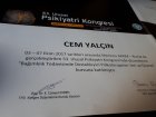 Uzm. Dr. Cem Yalçın Psikiyatri sertifikası