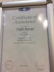 Op. Dr. Fatih Kenar Göz Hastalıkları sertifikası