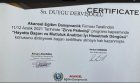 Uzm. Kl. Psk. Duygu Dervişoğlu Psikoloji sertifikası