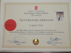 Op. Dr. Coşkun Özer Genel Cerrahi sertifikası