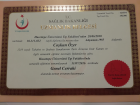 Op. Dr. Coşkun Özer Genel Cerrahi sertifikası